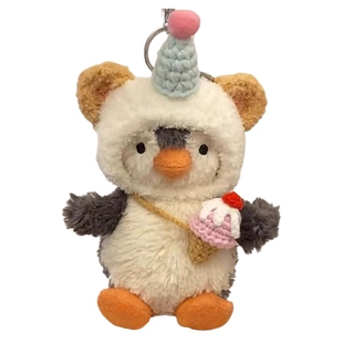 适jellycat挂件花生小企鹅衣服17cm11钥匙扣新年娃衣玩偶头套围巾