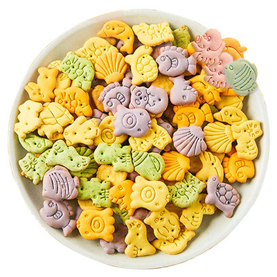 无加蔗糖高钙维生素蔬菜饼干2罐