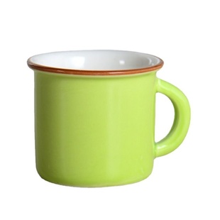 新疆 陶瓷小茶杯带手柄功夫茶杯茶具马克龙色釉整套杯子单杯搪 包邮