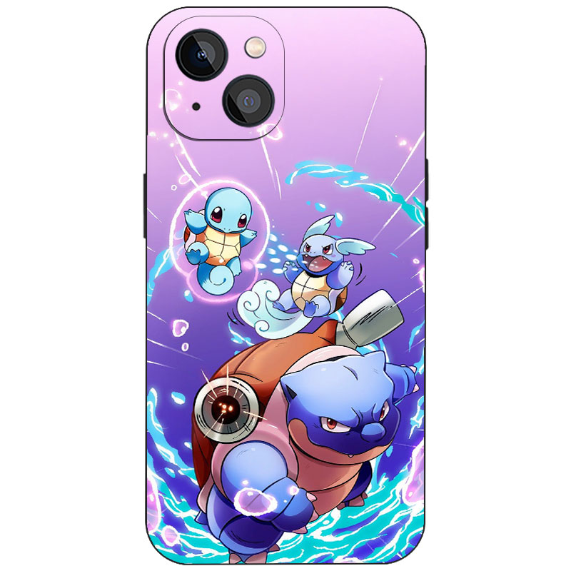 杰尼龟卡咪龟水箭龟清新进化磨砂硅胶卡通手机壳周边适用iPhone17ProMax苹果16动漫二次元漫迷防摔磁吸保护套