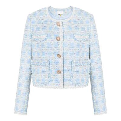 tanni法式复古小香风薄款外套