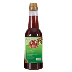 冬枣醋酿造食用凉拌醋传统工艺原浆永海缘冬金丝枣醋500ml/瓶