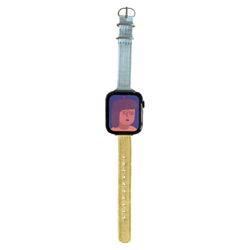 小蛮腰帆布尼龙适用iwatch表带