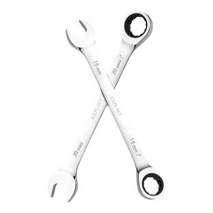 棘轮快速扳手两用梅花开口快扳72齿加长省力工业级10mm13号17套装