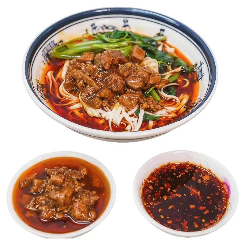 达州大竹肉丁面带肉臊酱料包劲道软滑懒人速食早餐川渝干拌风味面