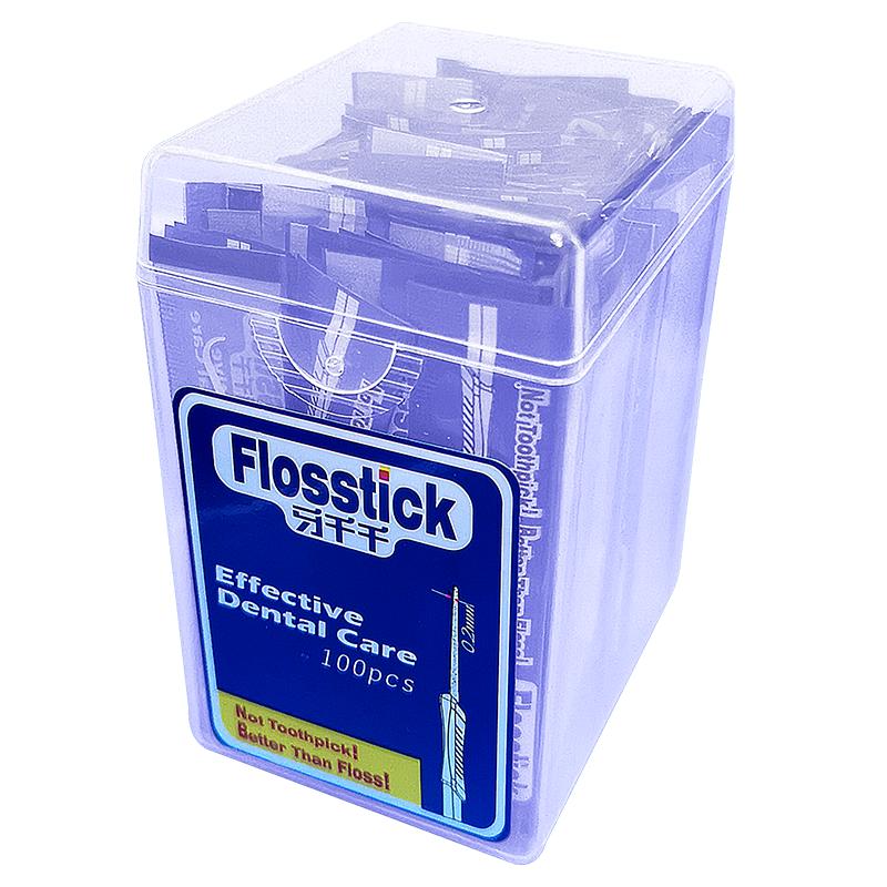 Flosstick韩国牙千千牙签小弯钩剔牙神器正畸工具牙缝塑料清洁刷