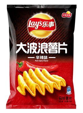 乐事大波浪薯片70克*10袋