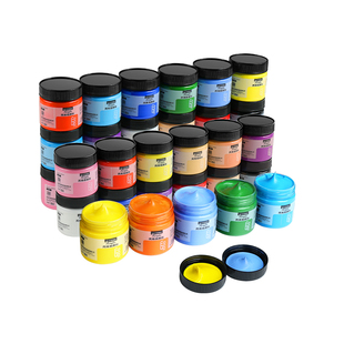 青竹丙烯画颜料工具套装油画丙稀防水防晒不掉色儿童画画涂色彩绘墙绘美术生专用肌理画石塑粘土无毒颜色石膏