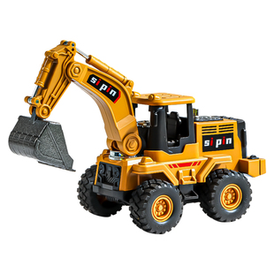 儿童仿真合金挖机推土机压路车惯性行驶工程车男孩挖掘机宝宝玩具