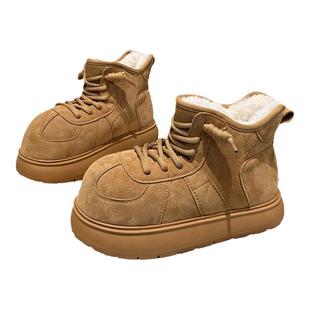 大棉短靴防滑加厚雪地靴女童2026秋冬新款保暖棉鞋磨砂炸街休闲鞋