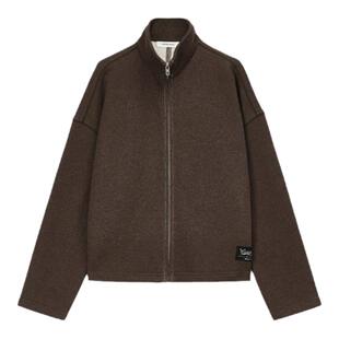 CONCISE-WHITE 秋冬女士新款纯色休闲立领外套银泰百货301257