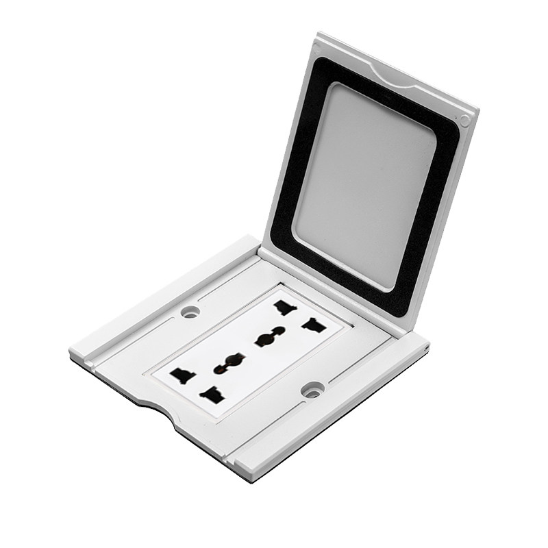 86型翻盖五孔防水地插座