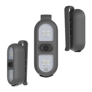 夹子灯RGB多色信号识别战术手电户外探险执勤救生警示爆闪USB充电