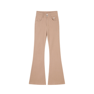 F PROJECT【长腿翘楚】雅痞老钱风微喇牛仔裤女早秋显瘦休闲裤