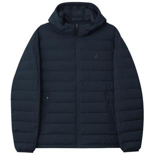 【抗菌】NAUTICA/诺帝卡男装25冬季肌理感防风连帽羽绒服JO5323