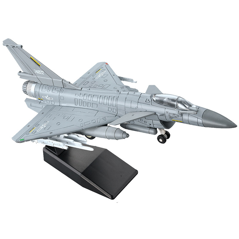 旭嘉模型中国歼J10C多用途战斗机1/72免胶预上色拼装积木男孩玩具