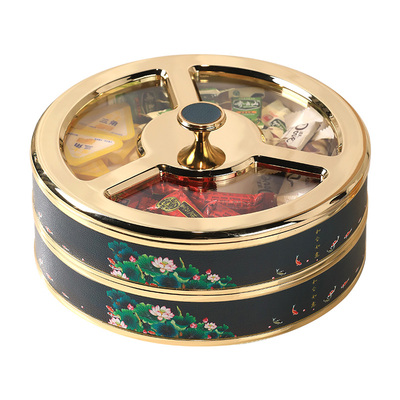 新款轻奢高端精致零食干果盘乔迁