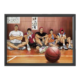 灌篮高手先发五虎樱木花道流川枫相框球迷礼物体彩篮球咖啡厅装饰