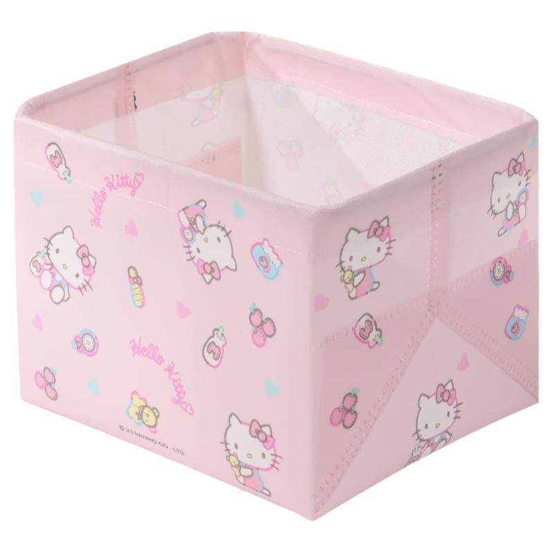 三丽鸥hellokitty库洛米杂物收纳盒桌面宿舍可爱化妆品整理储物框