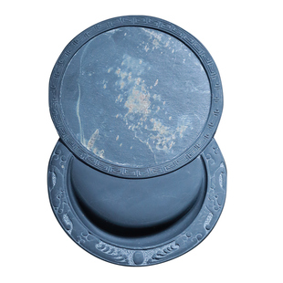 荣宝斋老坑孤品歙砚原石砚台文房四宝研墨条书法国画手工精雕天然砚石礼品礼盒