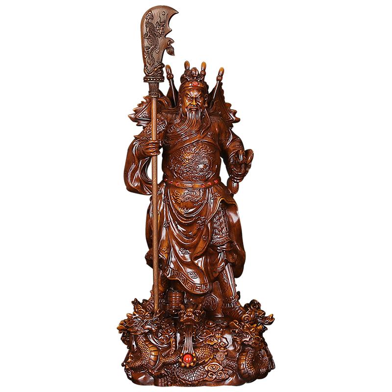 武财神关公摆件家用招财立刀五旗关二爷关帝供奉神像店铺开业礼品