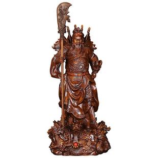 武财神关公摆件家用招财立刀五旗关二爷关帝供奉神像店铺开业礼品