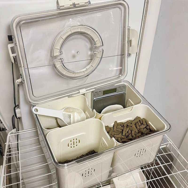 【食品级】猫粮储存桶狗食兔子粮密封防潮罐五谷杂粮收纳盒大容量