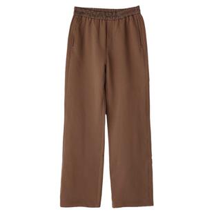 恣意的优雅！法柜款棉拼复古提花松紧腰加绒直筒休闲卫裤女KAKA特