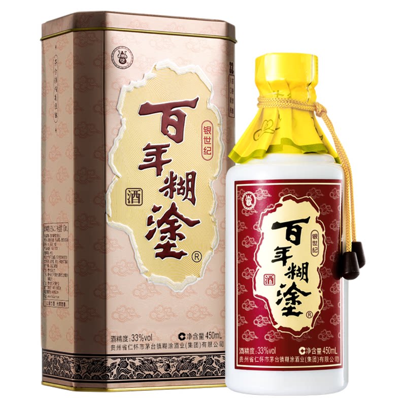 百年糊涂银世纪33度450ml白酒/调香白酒