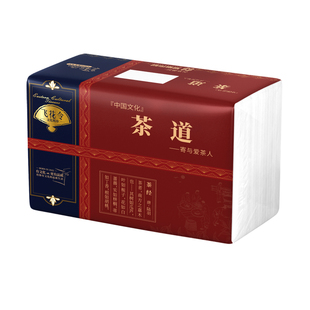 飞花令【中国文化-茶道】纸巾书4层加厚柔软亲肤原生木浆创意抽纸