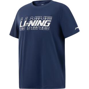 李宁儿童速干衣宽松短袖T恤男孩上衣夏季男童装中大童青少年夏装