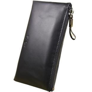 新款男士真皮长款拉链钱包 牛皮手拿长钱包 日韩女手拿包超薄包邮