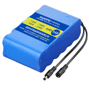 18650锂电池组7.4V大容量12节电芯带过充双重保护板9V户外音响用