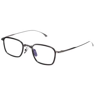 倪永孝同款眼镜日系复古方形吴镇宇titan眼镜框男纯钛近视大脸潮