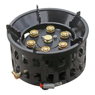 户外自驾货车LNG天然气猛火灶大功率燃气露营防风二甲谜七星炉具