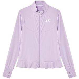 安德玛童装女童凉感针织速干外套儿童夏季户外凉感运动衣休闲衣服