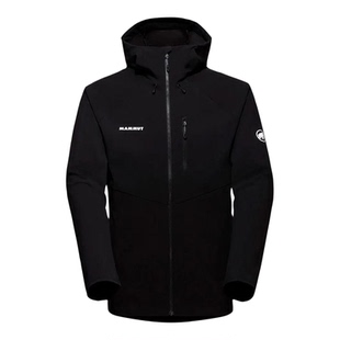 代购Mammut男士冲锋衣防水夹克连帽长袖保暖外套Ultimate Comfort