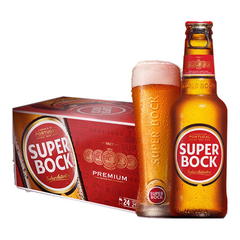 SuperBock超级波克进口经典拉格整箱250ml24瓶装啤酒麦芽活动特惠