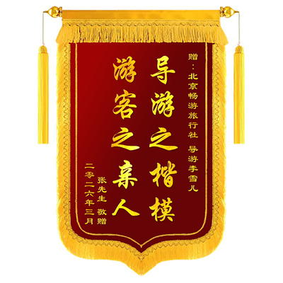 锦旗定制定做感谢导游