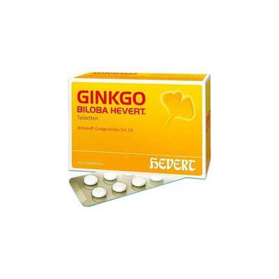 欧洲直邮德国药房HevertGinkgo菲德银杏叶精华片100粒补脑记忆力