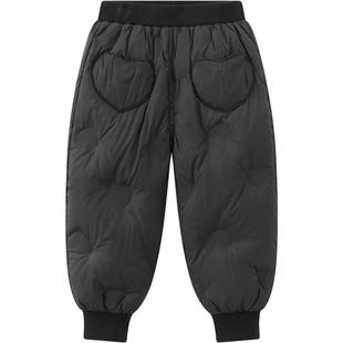 笛莎官方童装女童羽绒裤冬季新款小女孩宝宝儿童加厚保暖长裤迪莎