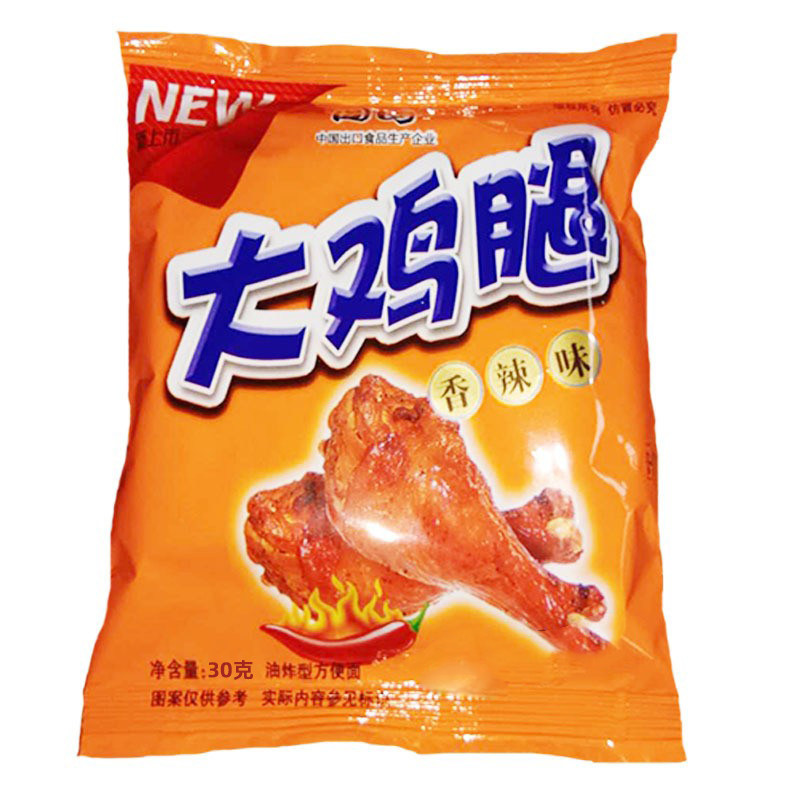 国圆大鸡腿干脆面整箱50袋装
