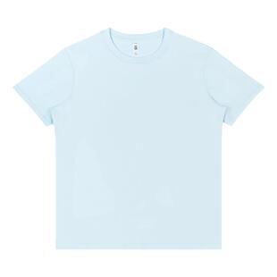 高品质 凉感冰丝棉200g40支清爽透气7A抗菌二本针男女休闲短袖T恤