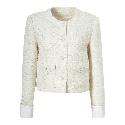 Kar Peiskos 25秋冬女士重工香风拼接外套银泰百货精品 301600