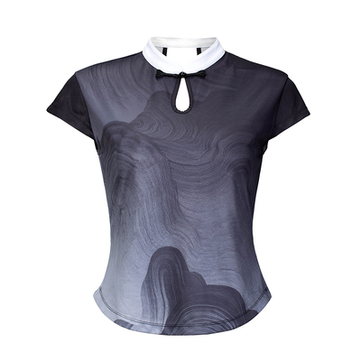 川崎青花瓷国风羽毛球服套装