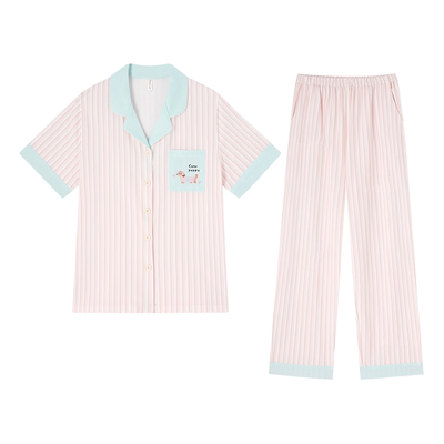 BE纯棉抗菌带胸垫腊肠狗睡衣女春