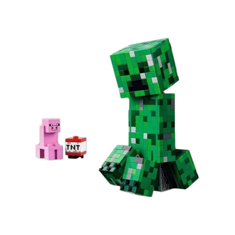 我的世界系列苦力怕循声守卫人仔积木男孩子益智拼装儿童玩具礼物