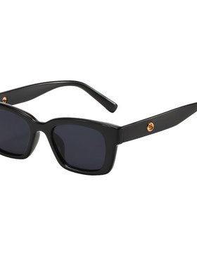 偏光方形男女奶白色眼镜小框韩版