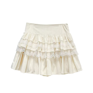 楠哥微胖mm甜美蕾丝花边半身裙女大码纯欲性感宽松显瘦短款蛋糕裙