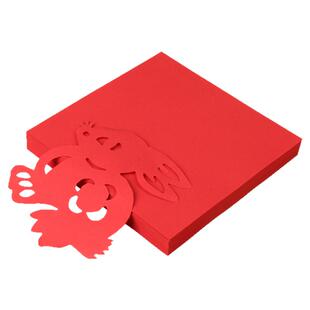 窗花剪纸课专用刻纸工具儿童手工半成品大红色宣纸中国风底稿图案